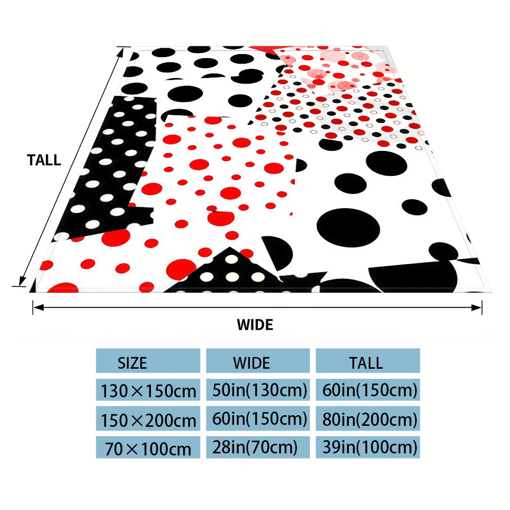 Mixed Dot Warm And Soft Halloween And Christmas Sofa Decoration Gift With Flannel Blanket