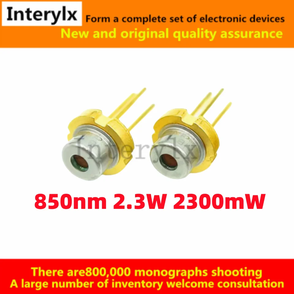 1Pcs/Lot Original genuine 850nm 2.3W 2300mW TO18-5.6mm Infrared light high power laser diode laser head