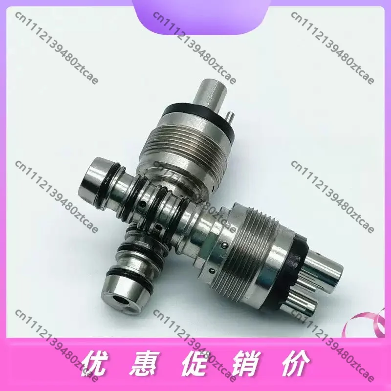 Dental 4‑Hole Quick Coupler, Ultrasonic Resin Tip Quick Connector, Replacement Accessory for High Speed Handpiece