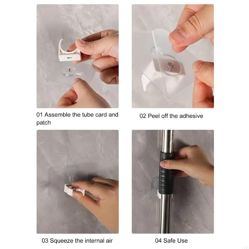10pcs 파이프 홀더 벽 고정 파이프 브래킷 파이프 장착 클램프 홈 리노베이션 다양한 설치에 대한 지원 Y4QC