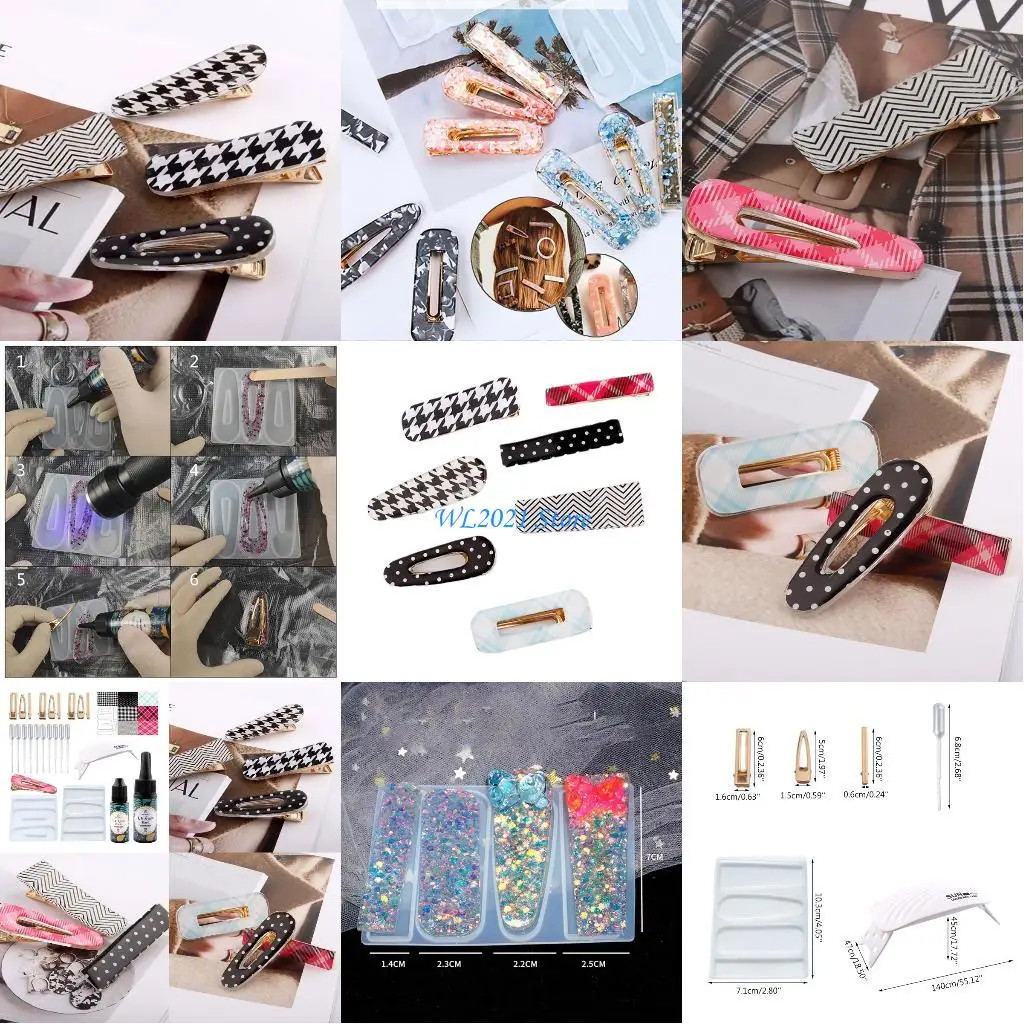 G5GC 헤어 클립 헤어 자용 금형 세트 Duckbill Clip 만들기 헤어핀에 적합