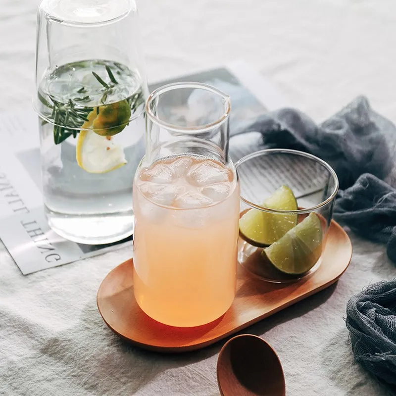 Glass Cooling Water Pot High Borosilicate Glass Household Large Capacity Split Cold Water Kettle Fruit Juice Draft Beer Kettle