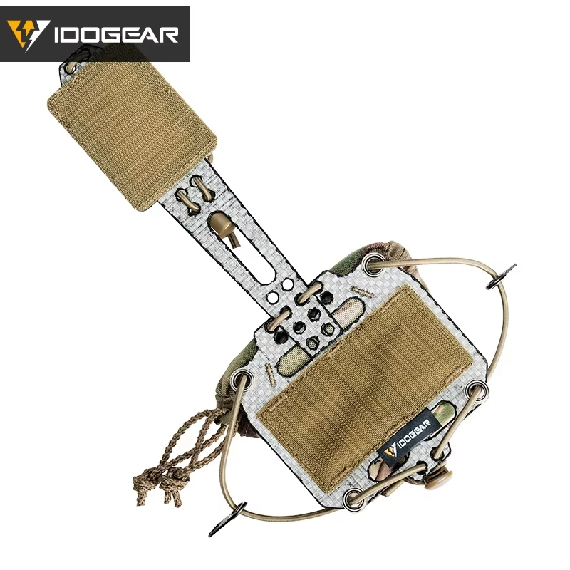 Tactical Ferro Helmet Battery Pouch NVG Battery Holder Storage Bag Adjustable T-Shaped Helmet Counterweight Bag Retention System