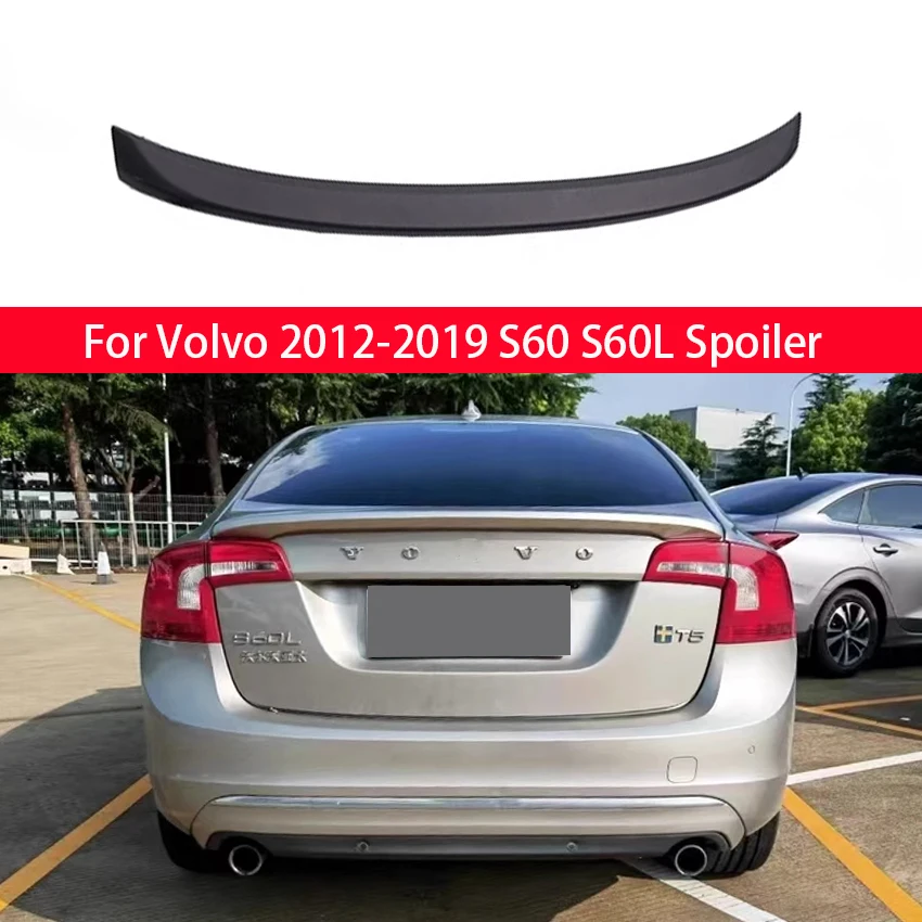 

For Volvo 2012-2019 S60 Spoiler ABS Material Car Rear Wing Primer Color Rear Spoiler For Volvo S60 s60l S60L Spoiler