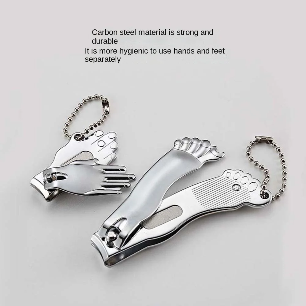 Stainless Steel Nail Clipper Set Hand and Foot Shape Pedicure Tools Nail Cutting Pliers Manicure Anti-skid Toenail Trimmer