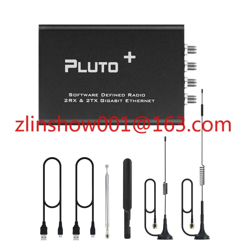 PLUTO+ 70MHz-6GHz SDR Transceiver SDR Radio with 4 Antennas for Gigabit Ethernet Micro SD Card