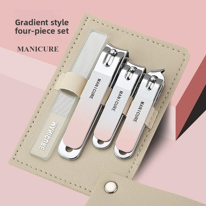 المهنية الرجال/النساء مسمار كليبرز كيت 4 قطعة مجموعة تشذيب الأظافر الفولاذ المقاوم للصدأ مسمار المقص السفر مانيكير أدوات للعناية الشخصية مسمار كليب #2