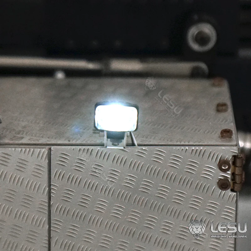 LESU Led بقعة ضوء ترقية جزء ل 1/14 RC شاحنة جرار لتقوم بها بنفسك نموذج Tamiyay اللعب في الهواء الطلق TH20409 #4