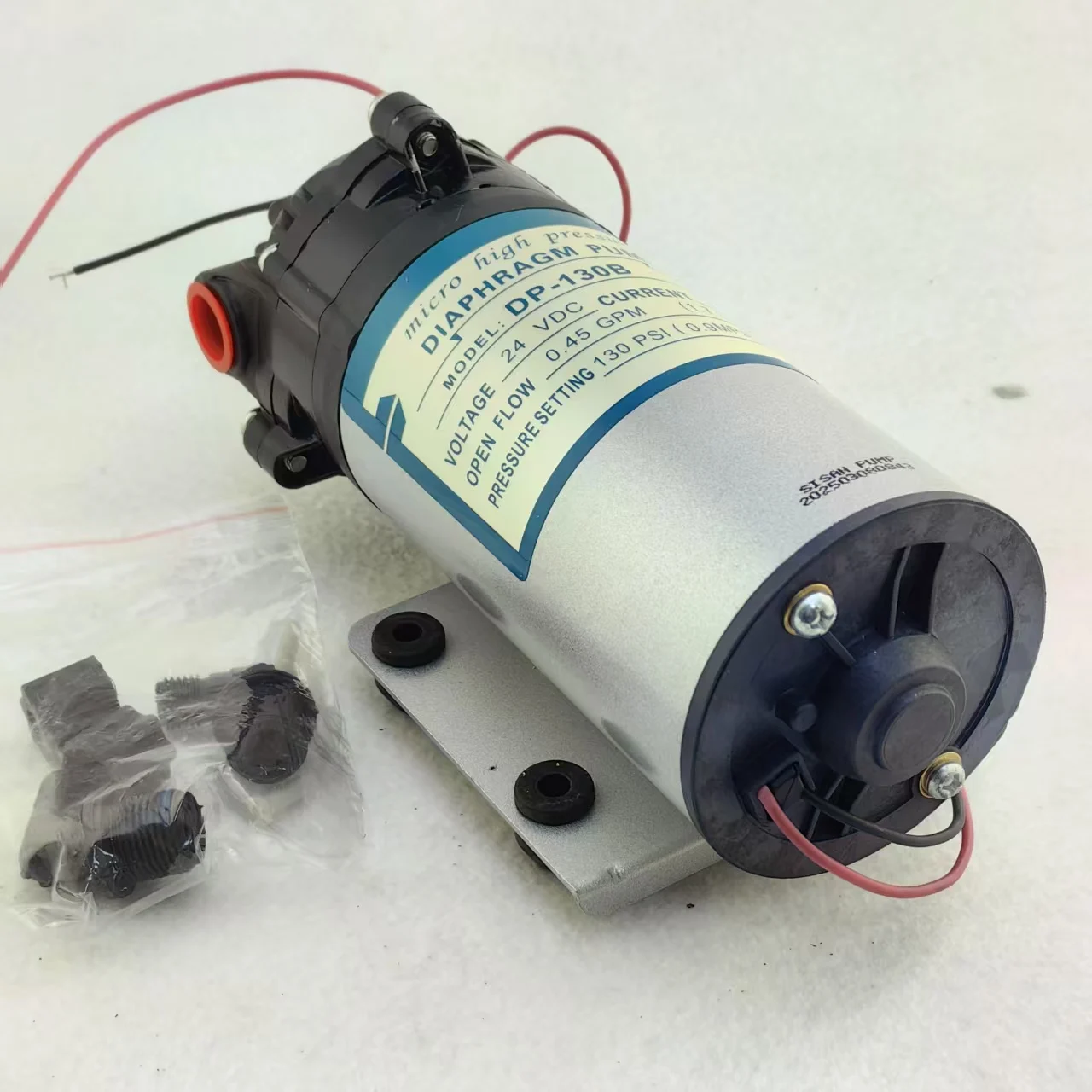 DC 12v 24V 15W 1.7LPM 130psi Yüksek Basınçlı küçük su pompası basınç şalteri diyaframlı pompalar 5m kendinden emişli pompa