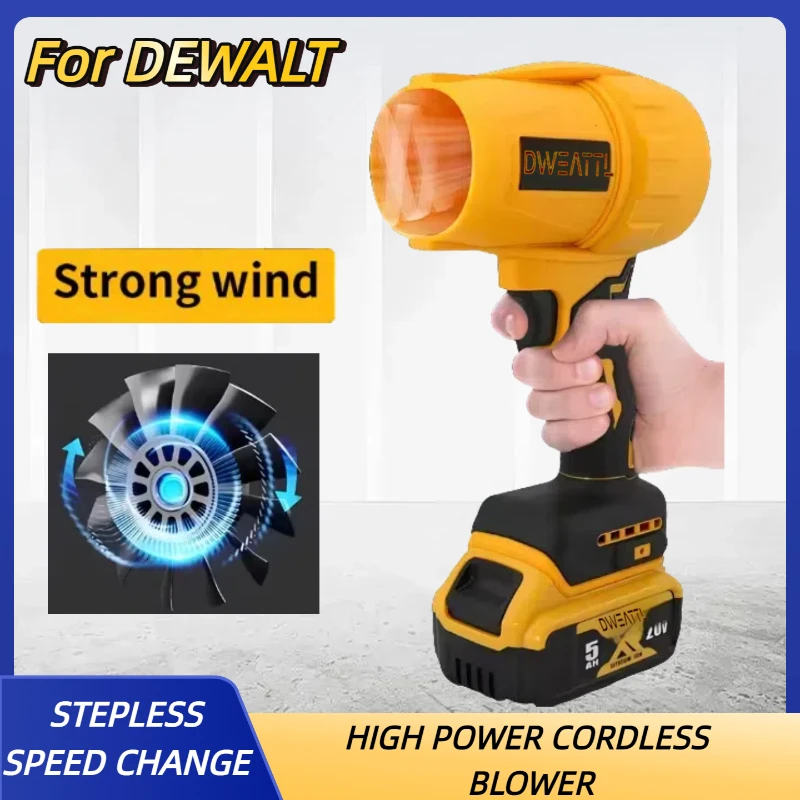 For Dewalt Cordless Blower Electric Turbine Household Dust Collector 20V Portable Rechargeable Dust Removal Power Tools