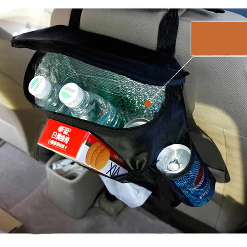 

Auto Car Backrests Protect Car Seat Back Organizer Multi-Pocket Storage Storage Bag Holder Hanger (Black)