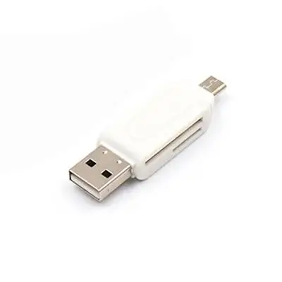 Lecteur de carte micro USB et USB 2 en 1 OTG, haute vitesse, USB 2.0, universel OTG TF/SD pour Android, extension d'ordinateur, sauna, nouveau