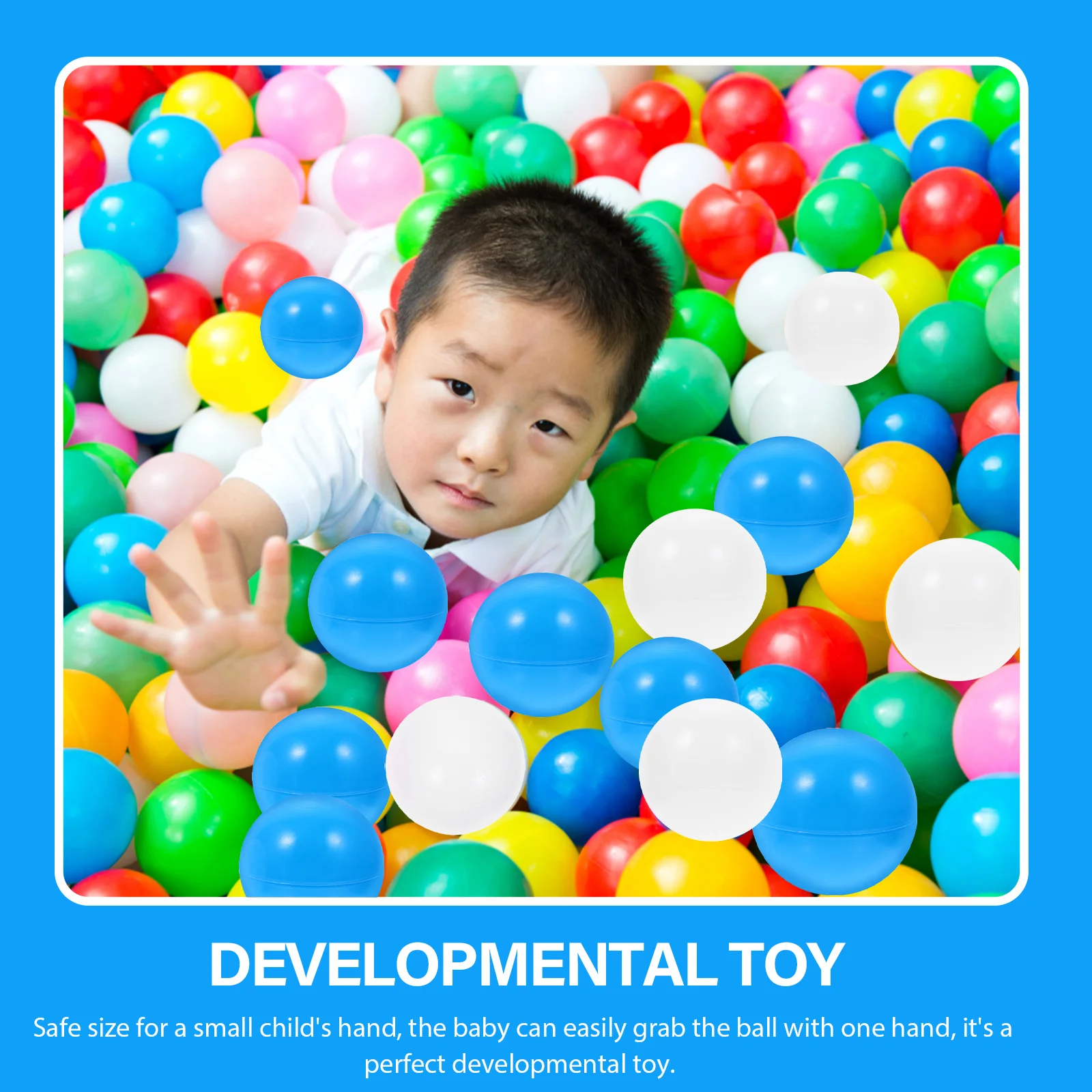 1 ensemble de balles océan anti-écrasement, durables et sûres pour enfants, jeu éducatif coloré, balles de piscine, jeu pour enfants