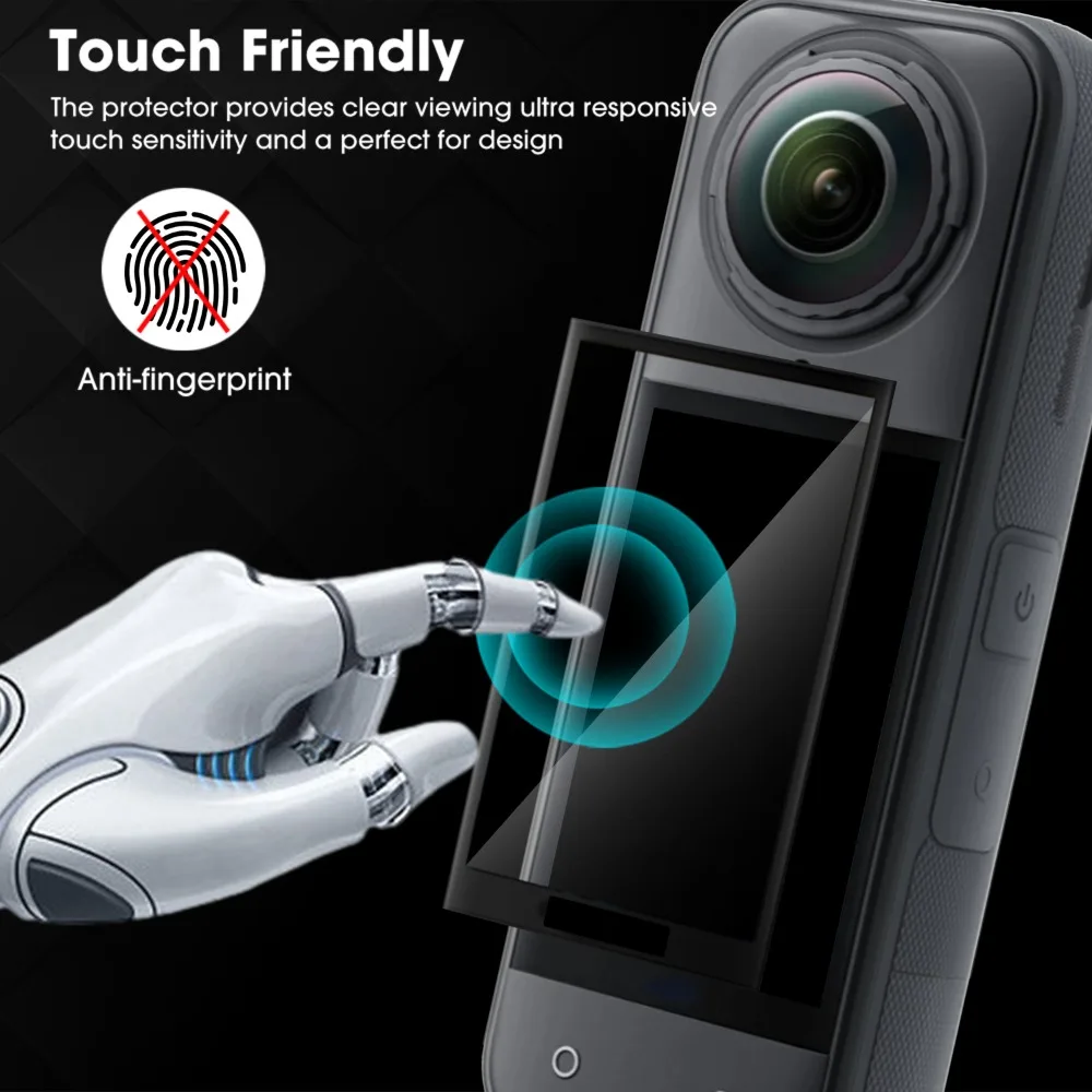 1-3Sets for Insta360 X5 Screen Protector Positioning Composite Film Camera Anti-Scratch Protective Films Full Coverage Not Glass