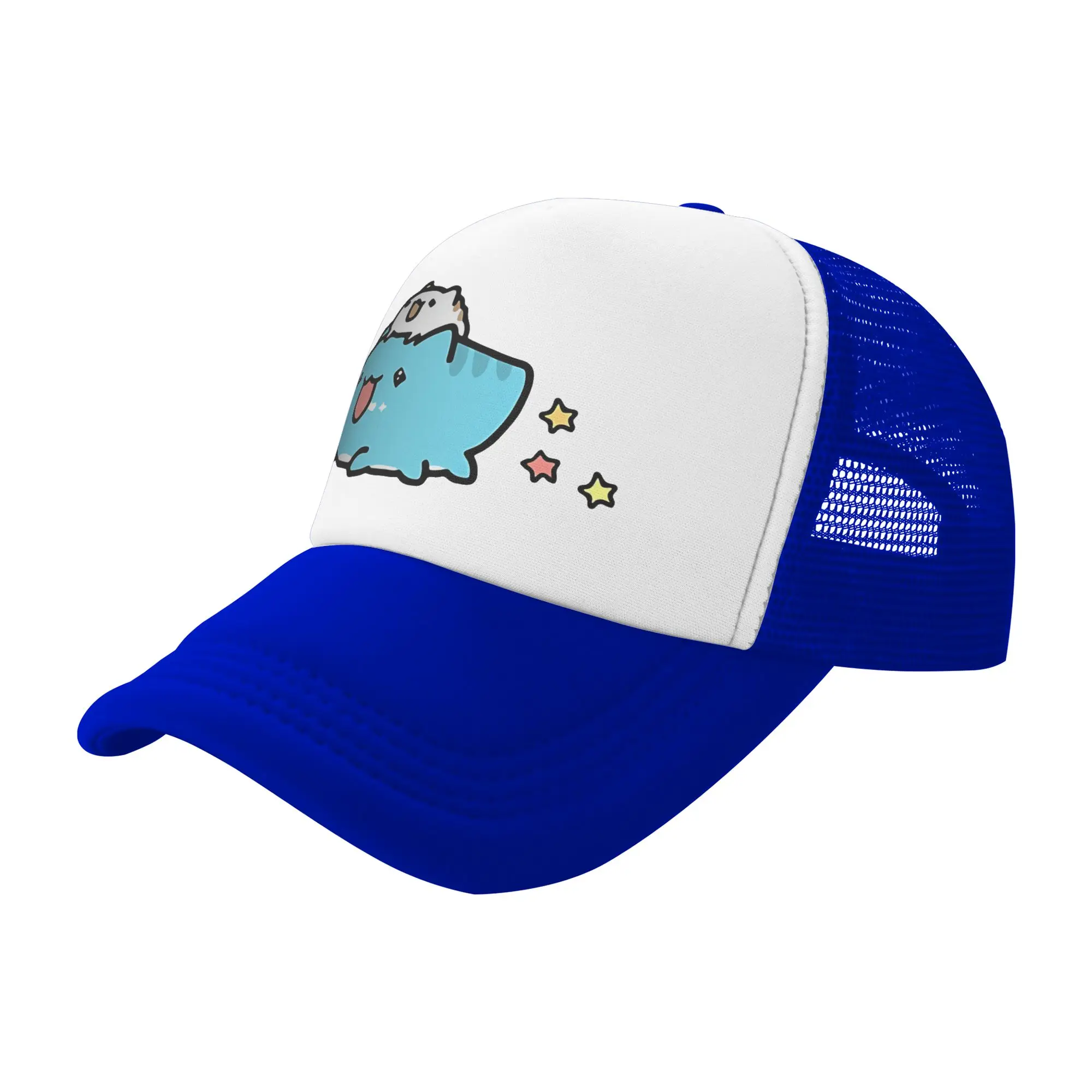 Bugcat Capoo Bug Cat Happy  Trucker Hat Hats Trucker Worker Cap Fishing Hat Breathable Snapback Caps Mesh Baseball Caps