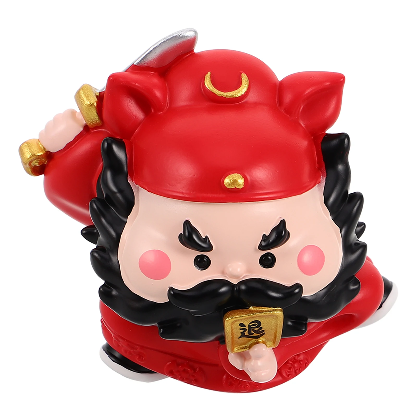 

1pcs Resin Feng Shui Statue Wealth God Ornament Desktop Home Decor Car Dashboard Chinese Mythology Sculpture Gift