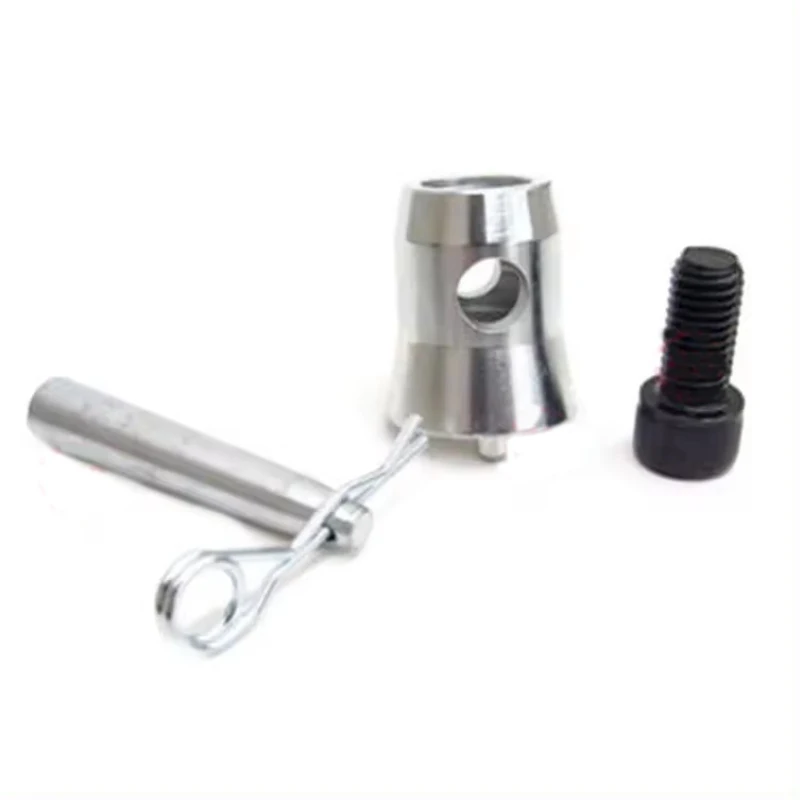 10Pack Silver Aluminum Half Conical Coupler with Clips Pins for Stage Truss Trusses Fit F34 for Stage Moving Head Clamp Hook