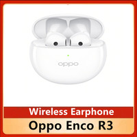 Original Oppo Enco R3 Wireless Earphone Bluetooth 5.3 IPX4 Waterproof Ai Noise Reduction Volume Adjustment Headset