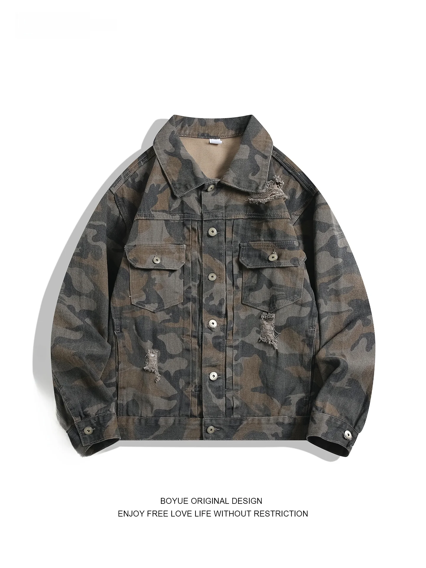 

Мужская повседневная куртка Boyue American Sle Desert Camouflage Workwear с перфорацией, уличная, износостойкая, стильная, для отдыха