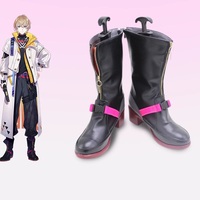 Fura Kanato Cosplay Black Boots Hot Vtuber Men Halloween Carnival Custom Made Shoes