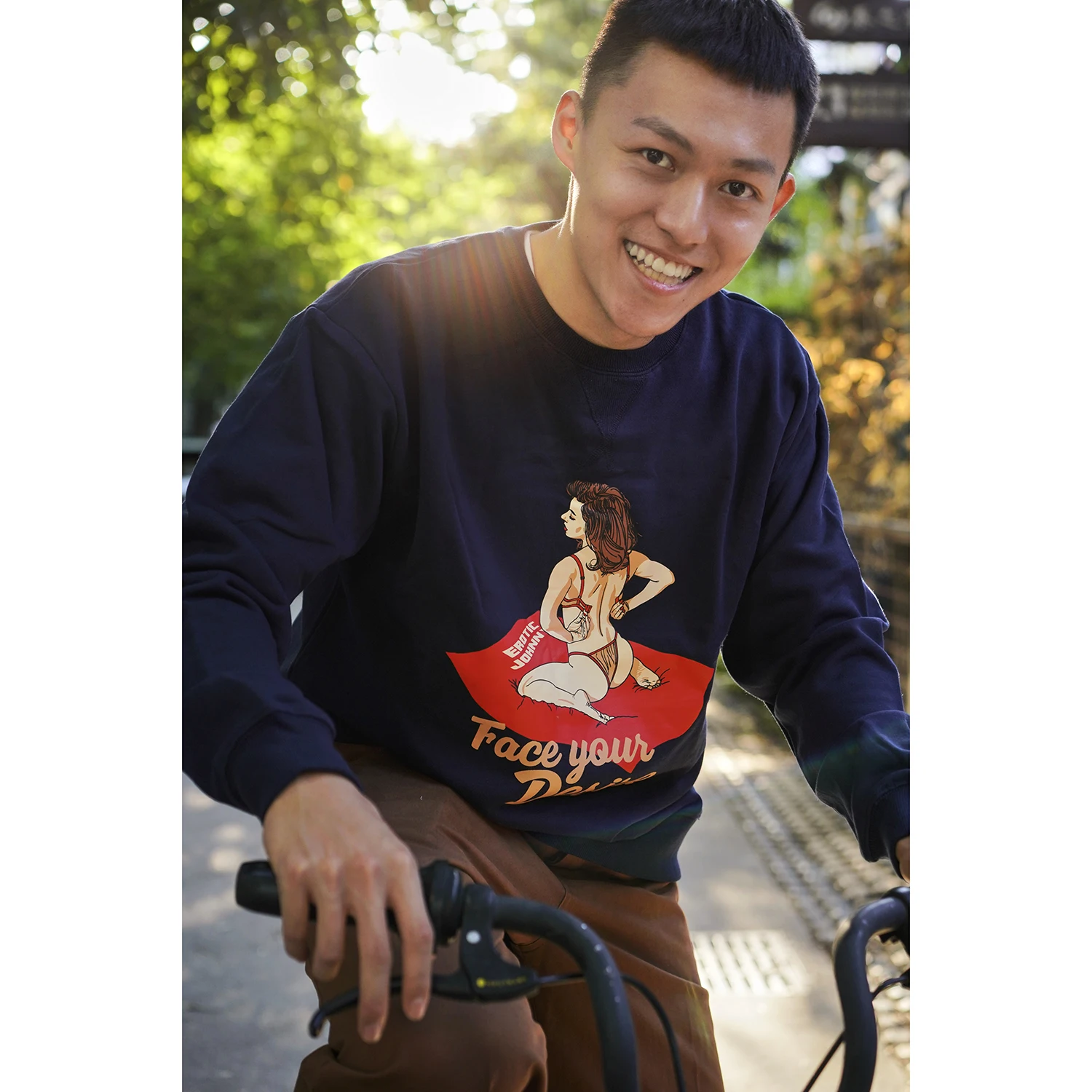 

Толстовка-худи Sailor Johnny в американском ретро-стиле, плотная, с круглым вырезом, темно-синяя с белым, повседневная, сексуальная, удобная, хлопковая футболка