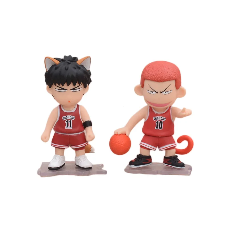 8.5cm Anime Slam Dunk Rukawa Kaede Sakuragi Hanamichi Action Figure Tabletop Decoration Collection Pvc Model Children Toys Gift