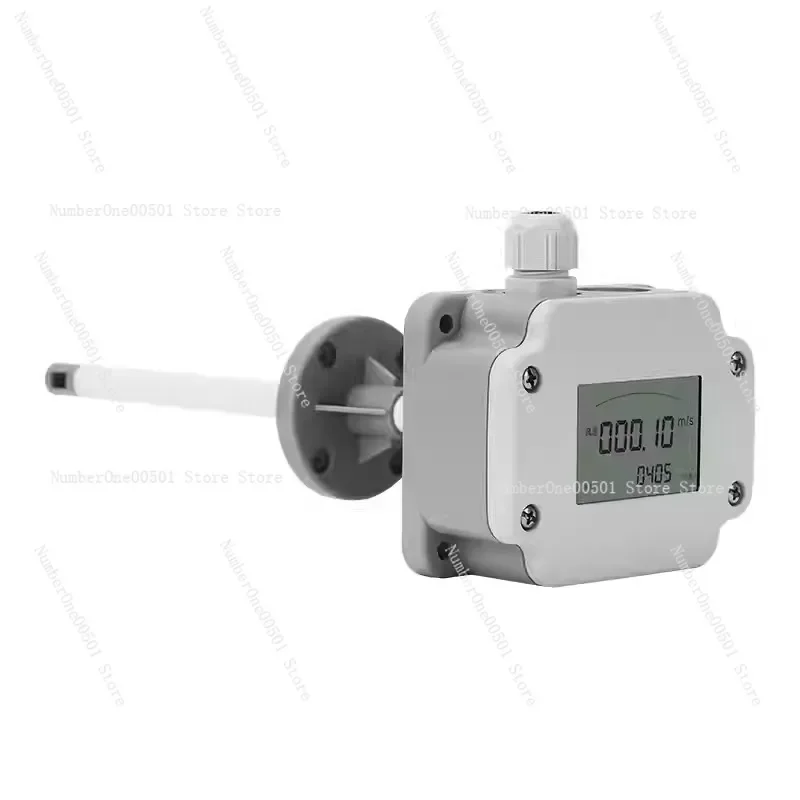 Plug-in bellows Air duct anemometer screen with 485 and 4-20mA