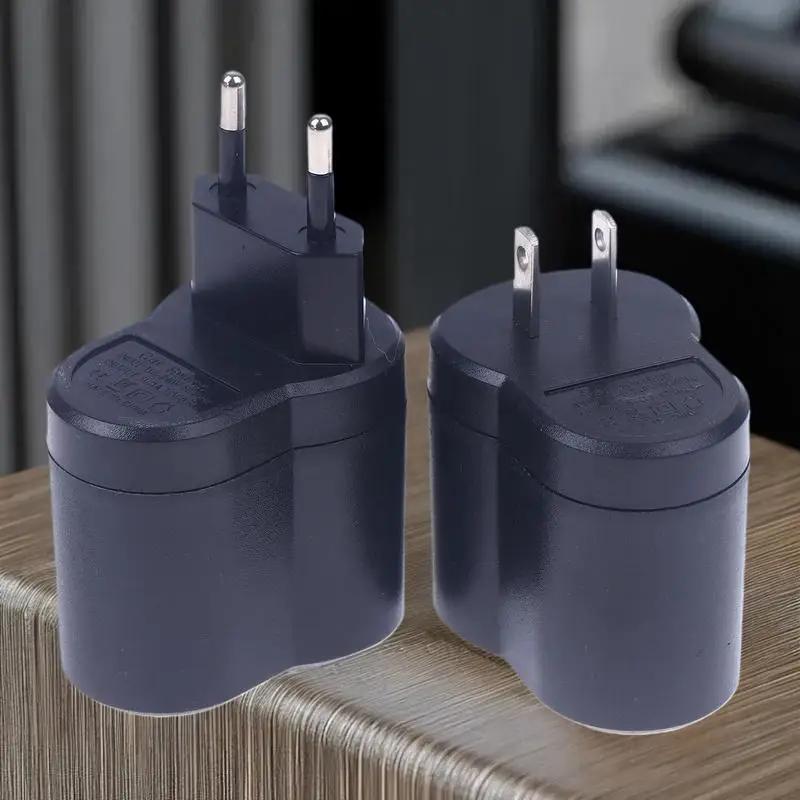 شاحن السيارات: يحول التيار المتردد 220 فولت إلى تيار مستمر 12 فولت باستخدام محول ولاعة السجائر في السيارة، قابس الاتحاد الأوروبي والولايات المتحدة