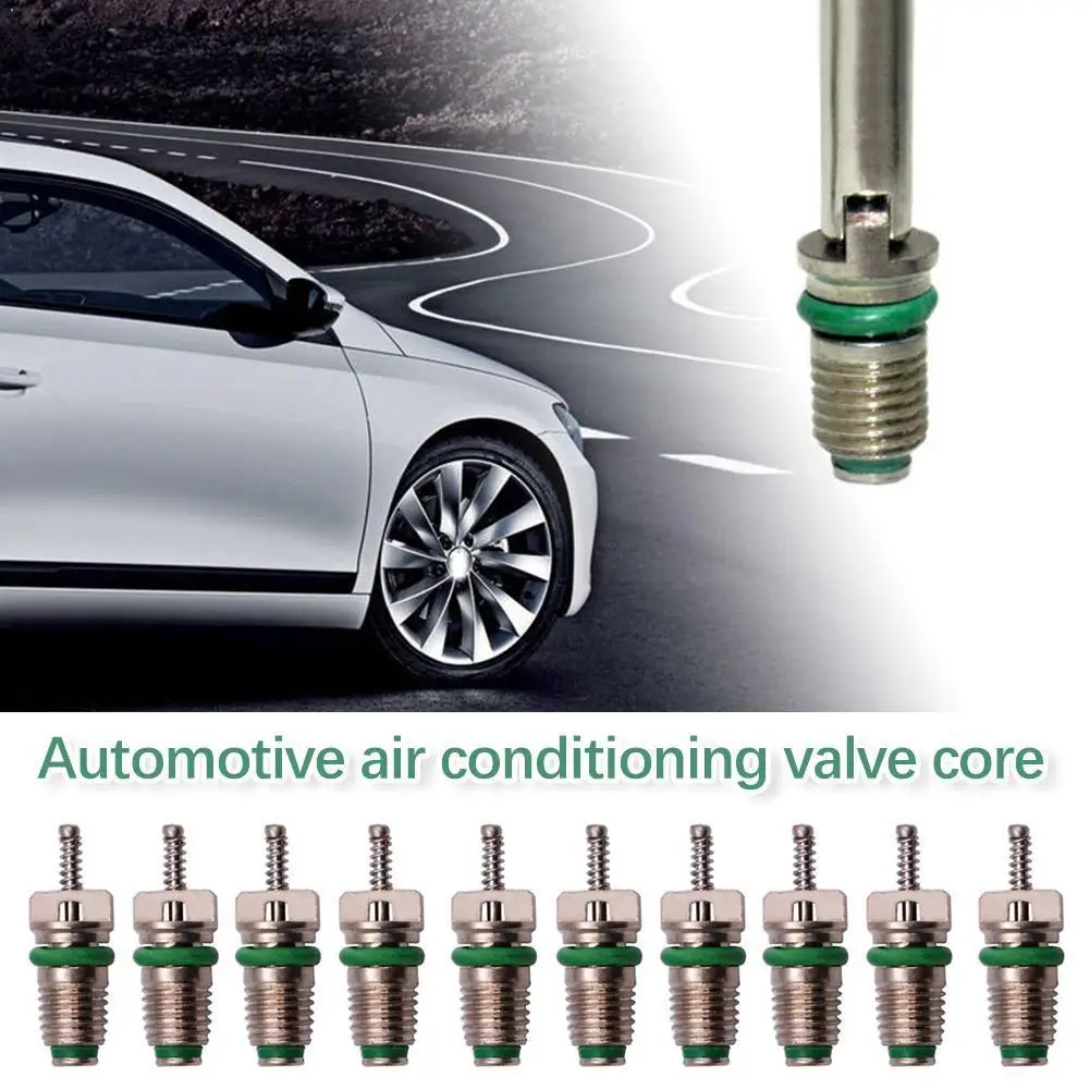 10Pcs R134A Valve Core Automotive Cores Needles Repair Kit Car Air Conditioning Heat Resistant Vehicle Car Accessories