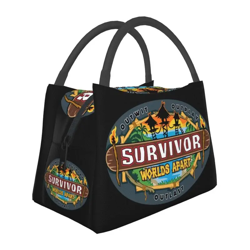 

Сумка для обеда на заказ Reality TV Survivor для мужчин и женщин, термохолодильник, изолированный ланч-бокс для пикника, кемпинга, работы, путешествий