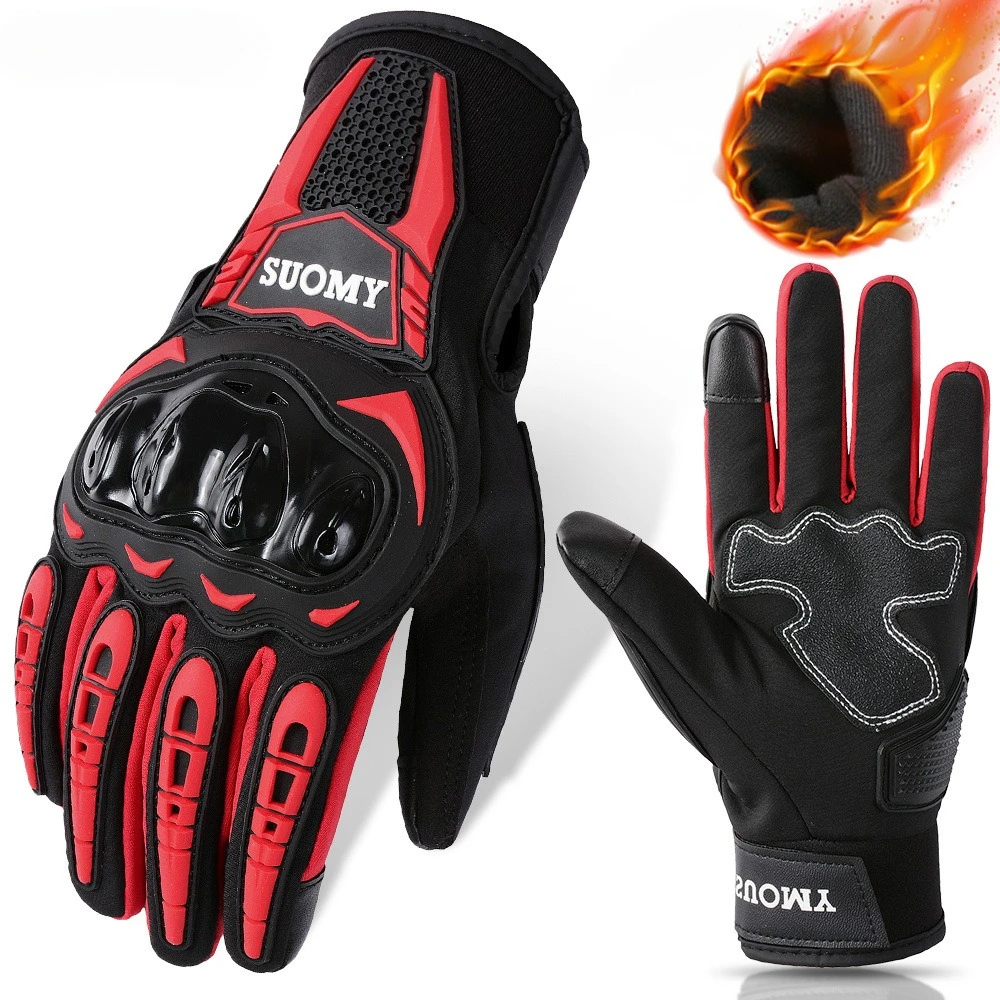 

Motorcycle Riding Gloves Waterproof Windproof Thermal Touch Screen Protective Gear Winter Warm Long Cuff for Motorcycle Scooter