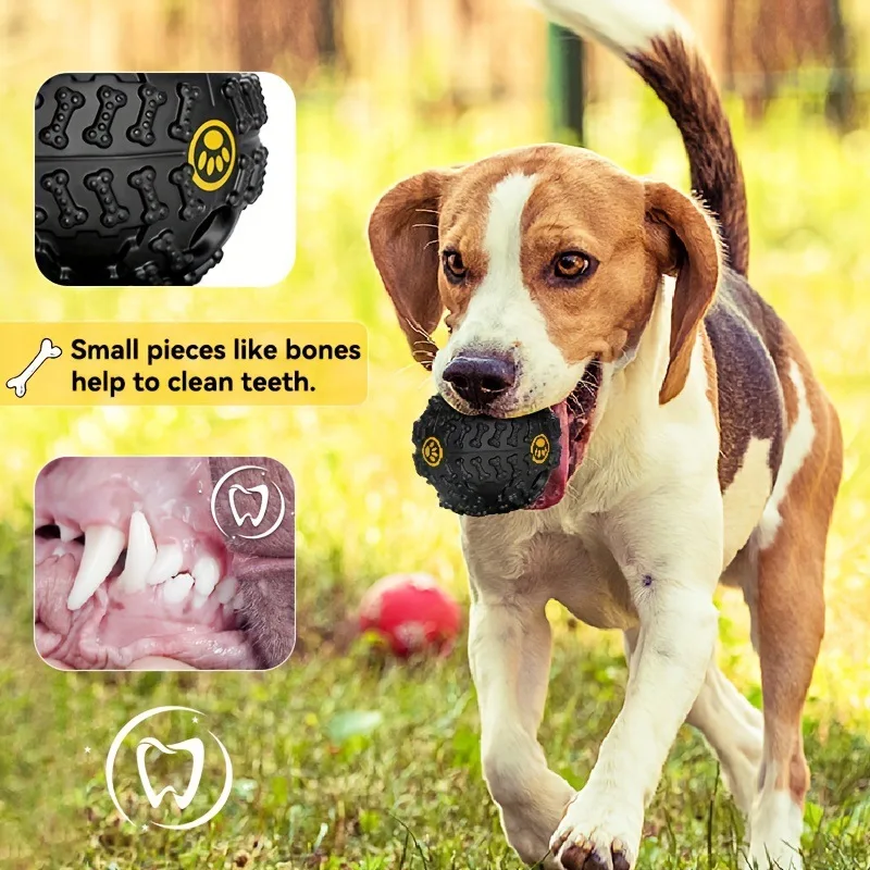 

Dog toy rolling sound ball leakage self feeding ball grinding teeth to relieve stuffiness anti bite pet sound ball