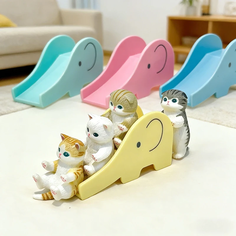 

Mofusand Samenyan Cat Elephant Slide Series Blind Box Cat Action Figure Toy Kawaii Desktop Decoration Surprise Birthday Gift