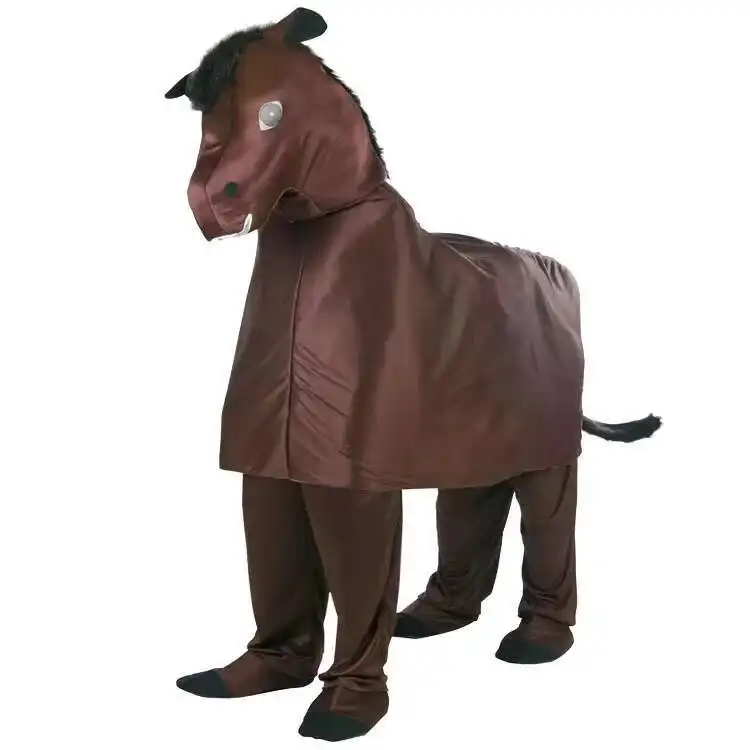 

Halloween Children's Day Stage Performance TikTok Animal Brown Two-Person Matching Horse Costume