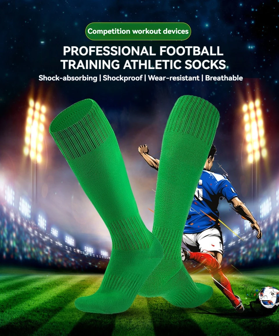 Loogdeel 1 Paar Kinder-Fußballsocken, Jungen-Fußballsocken, Mädchen, Kniestrümpfe, Baseball, Softball, Sport, Kinder, Jugendliche, Männer und Frauen – Detail 1
