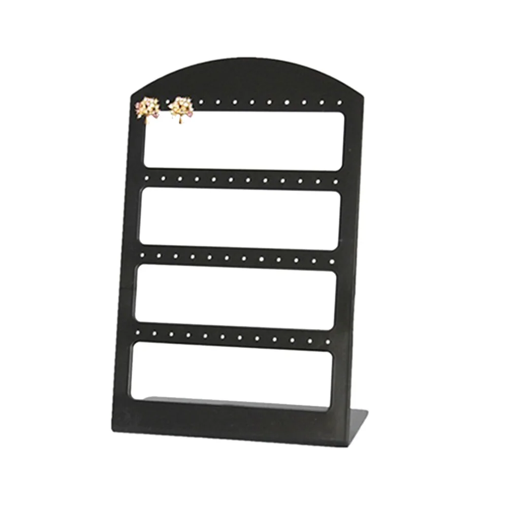 

48 Holes Acrylic Display Stand Holder Organizer For Jewelry Storage Show Black Earring Rack Earring Holder Stand Jewelry Display