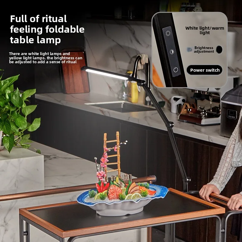 HT Food Delivery Cart Large Restaurant Service  New Hotel Dish Serving Cart Cassette Stove Cart