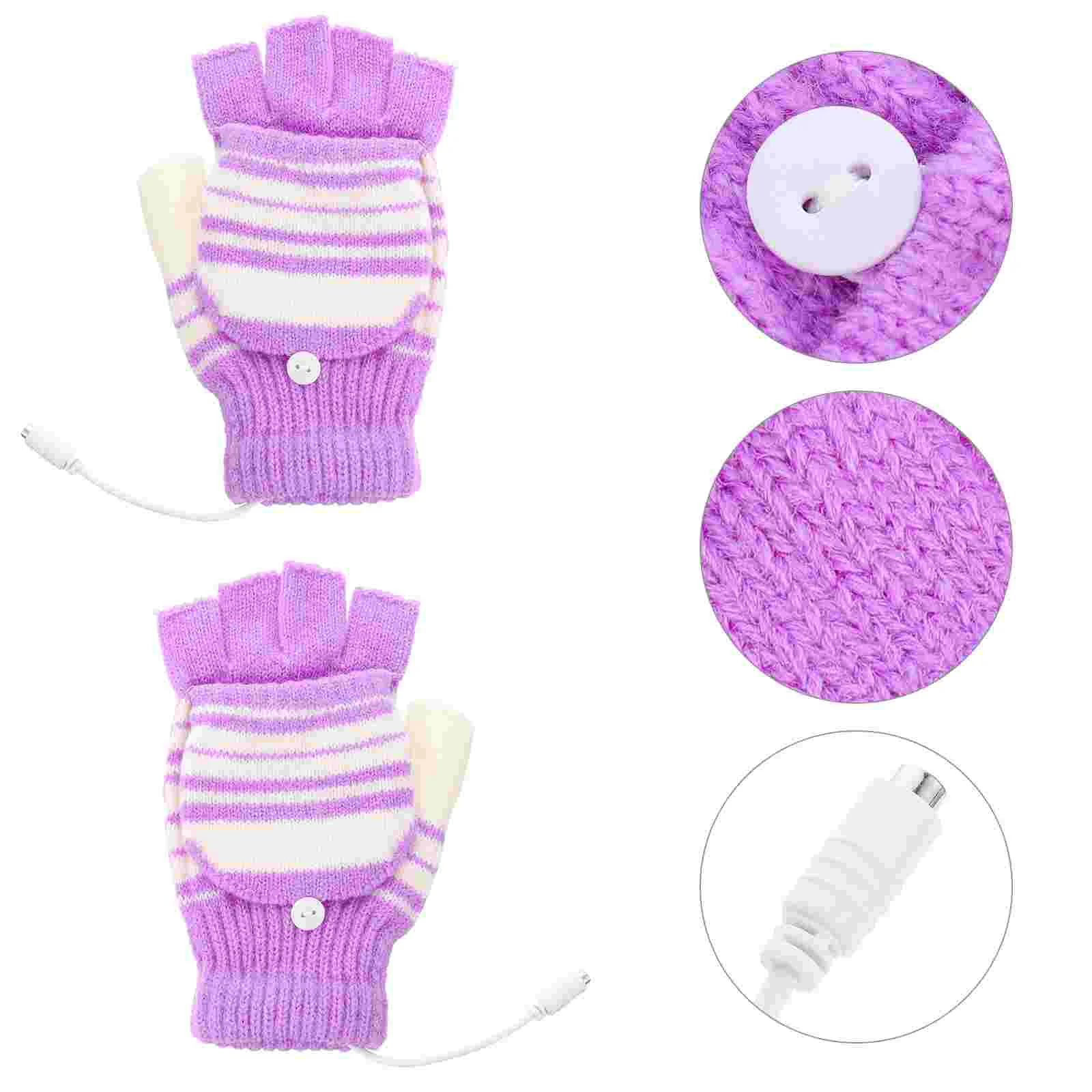 

USB Heated Gloves Electric Heating Laptop Women's Warm Womens Winter Work Universal Unisex