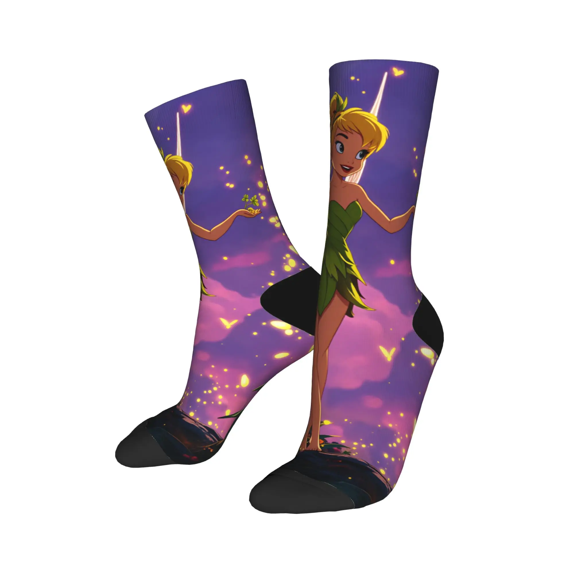 Tinker Anime Bells Stockings  Design Fashion Socks Spring Anti Skid Socks Men Running Warm Soft Socks