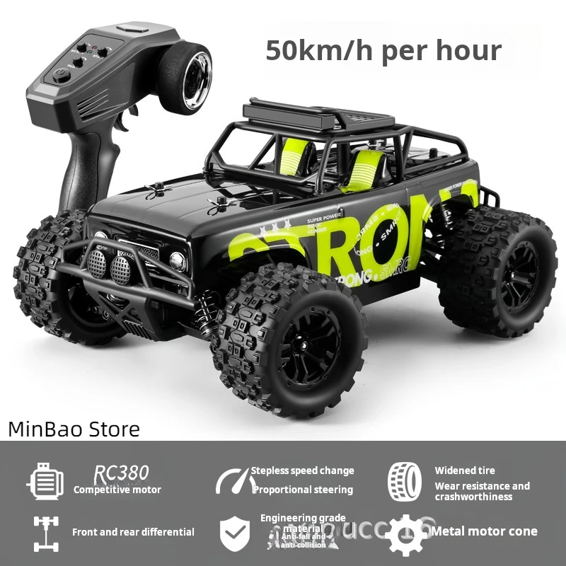 

SMRC-1813 16103 Steerable Car 1:18 50KM/H 4WD RC Car 2.4G Off Road Cars Brushed Motor High Speed Drift Monster Truck for Kids