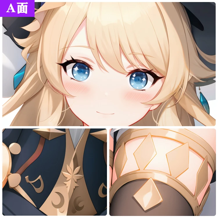 Genshin Anime Impact Navia Cartoon dwustronna Dakimakura przytulna poszewka na poduszkę Cosplay Otaku poszewka na poduszkę poszewka