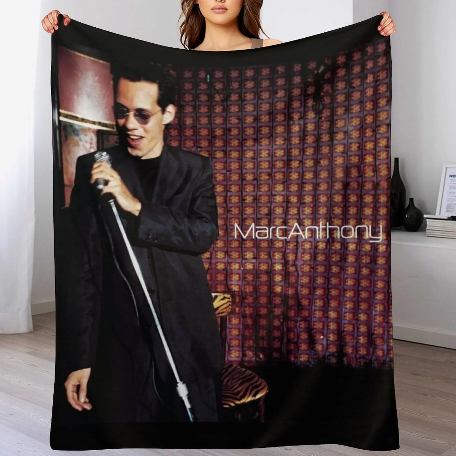 

Marc Anthony greatest hits Throw Blanket Camping Cute Plaid Blankets Sofas Of Decoration Soft Big Blankets