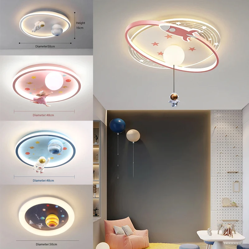

Modern LED Ceiling Lamp Chandelier for Child's Living Room Bedroom Study Creative Home Decoration Indoor Lighting Fixture Lustre