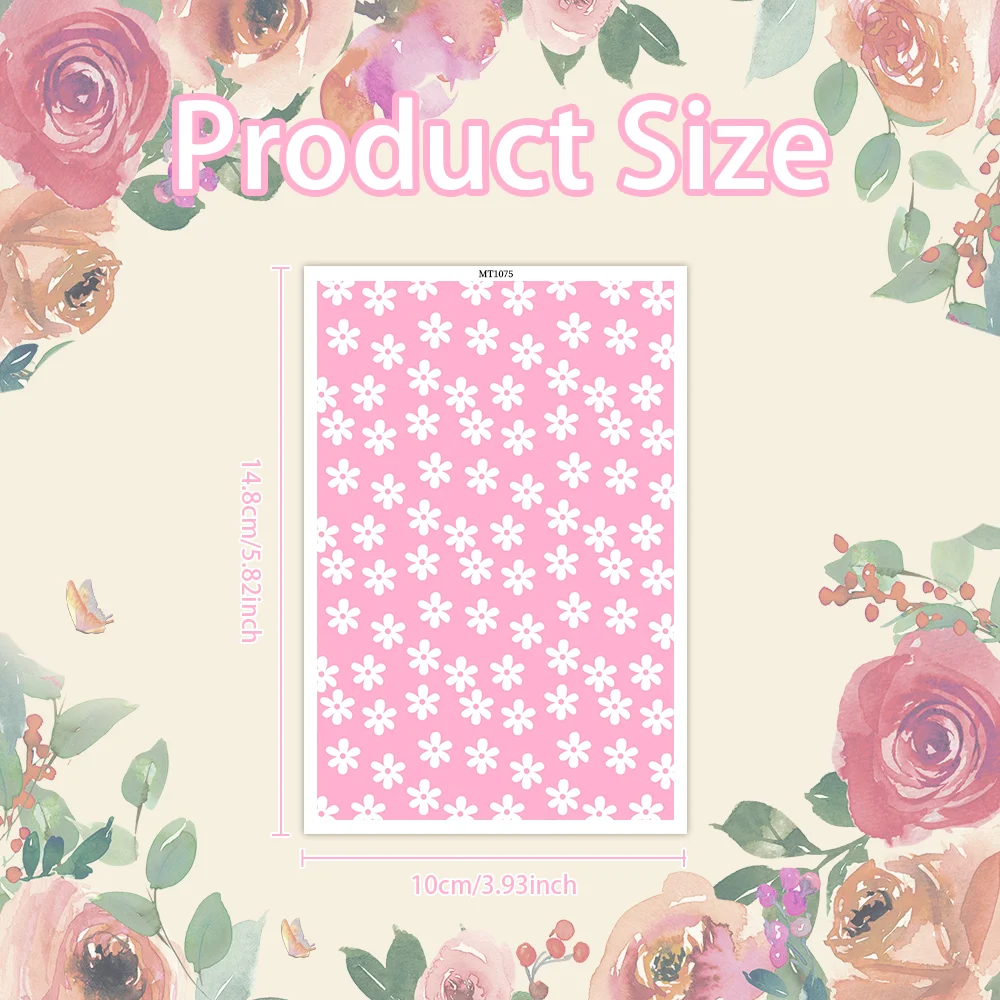 زهرة الهندباء يرتجف النقاط خط نمط لينة السيراميك أقراط نقل المياه ورقة ملصق لصنع المجوهرات