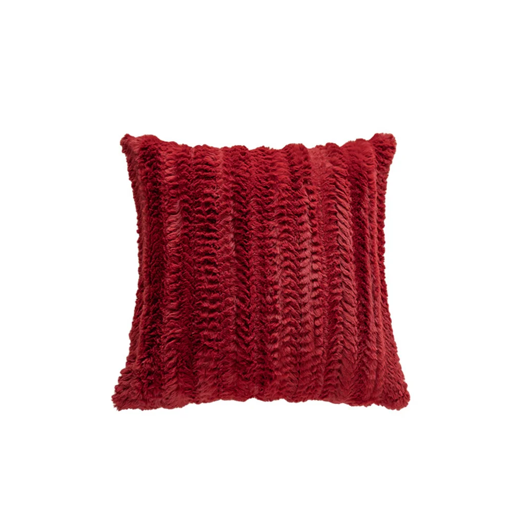 

Simple Solid Decorative Throw Pillow Covers 45*45cm Chenille Pure Color Pillow Covers Pillowcases Home Decor for Couch Bed Sofa
