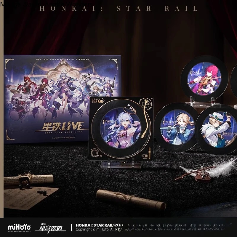 

MiHoYo Official Honkai: Star Rail LIVE Gift Box Acrylic Stand CD Collection Star Iron LIVE Series Commemorative Gift Box Cosplay