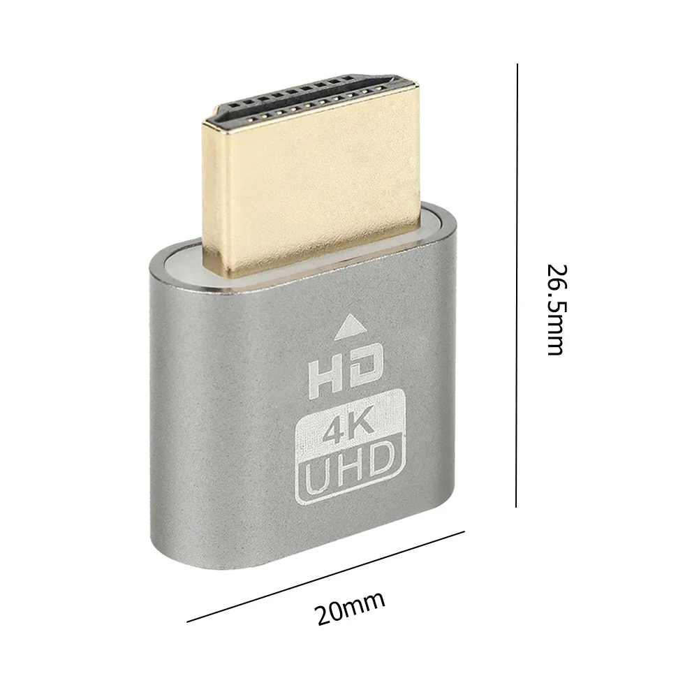 4K HDMI-متوافق مع المكونات الدمية شاشة افتراضية عرض محول مقطوعة الرأس شبح عرض المحاكي للتعدين Ethereum ETH ZEC BTC