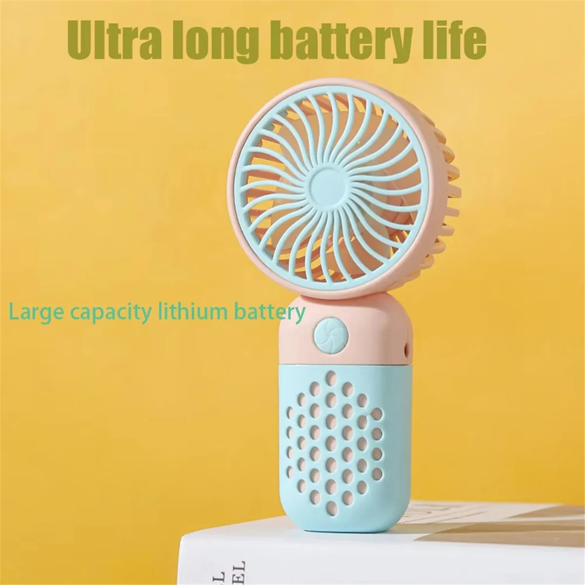 Y31A مروحة شحن محمولة على شكل رسوم كرتونية لطيفة، مروحة USB صغيرة محمولة للطلاب، جهاز تبريد صغير بحجم الجيب أ