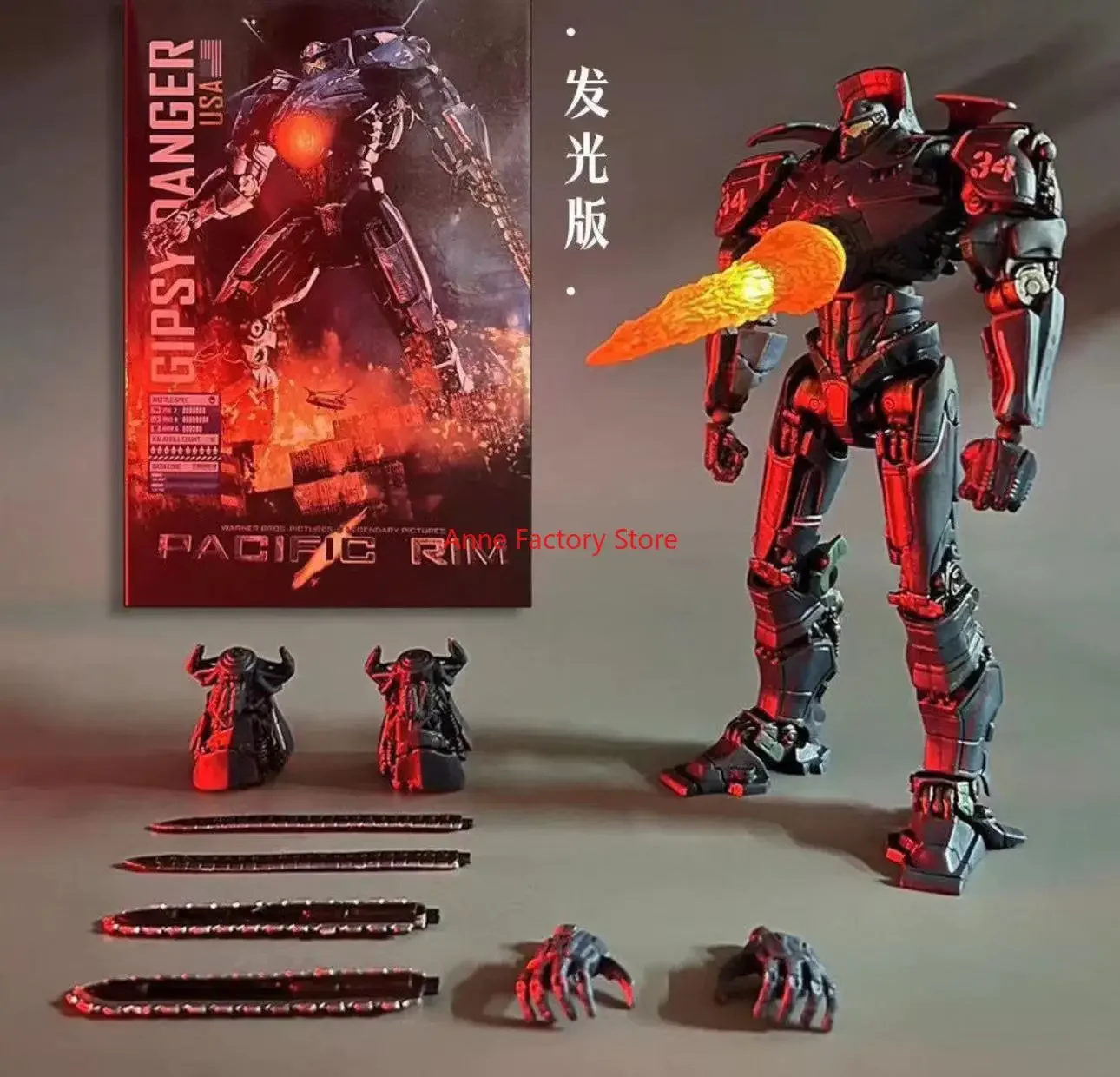 Spot NOW Light 20CM Emit NECA figura Pacific Crimson Typhoon Gipsy Danger Cherno Alpha modelo juguetes llanta colección muñeca regalo