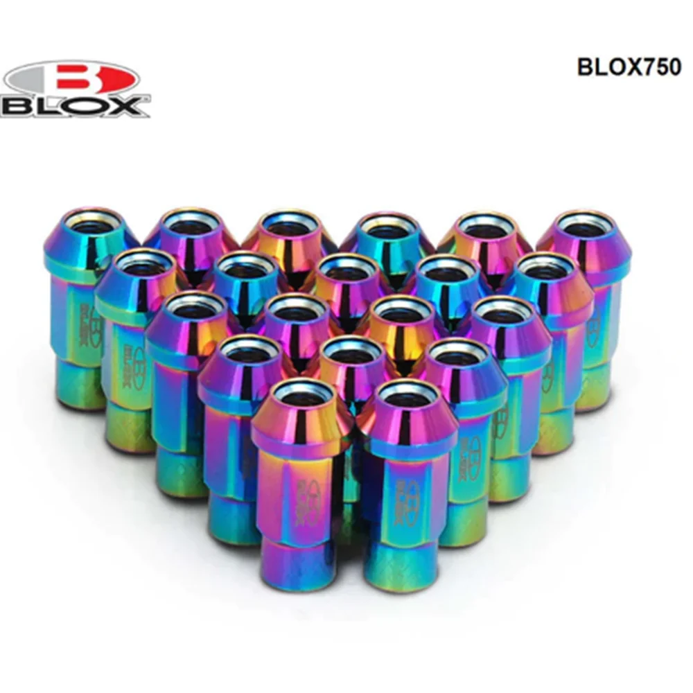 Blox Jdm Racing Wheel Lug Nuts M12 X 1.25MM M12 X 1.5MM 50MM Aluminium Forged 7075 Wheel Lug Nuts Screw For Nissan Subaru Suzuki